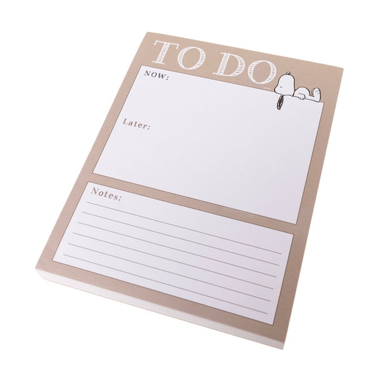 Peanuts Laying Large Notepad